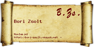 Bori Zsolt névjegykártya